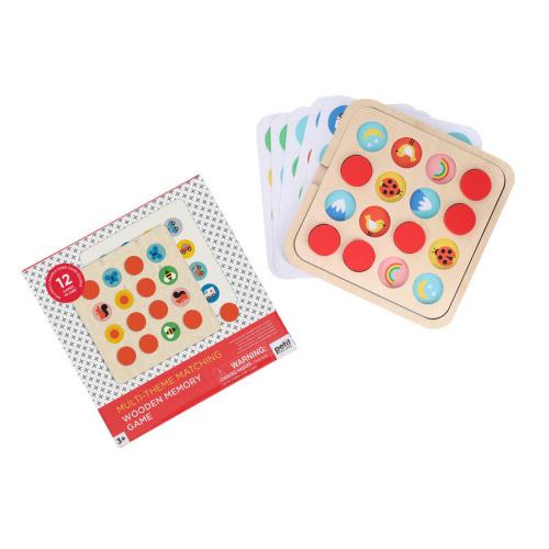 12-in-1 Matching Wooden Memory Game