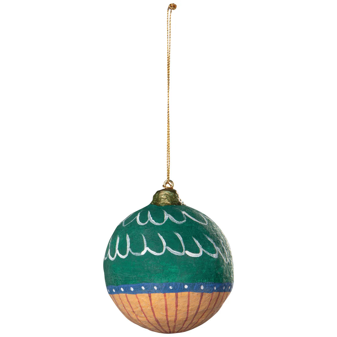 Bauble Mache Christmas Tree Ornament