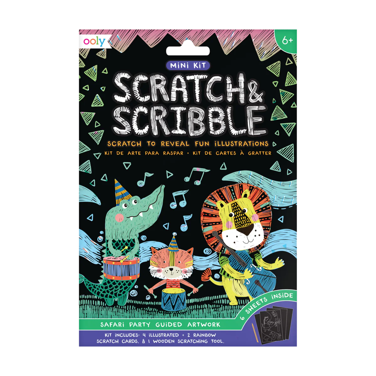 Mini Scratch &amp; Scribble Art Kit: Safari Party