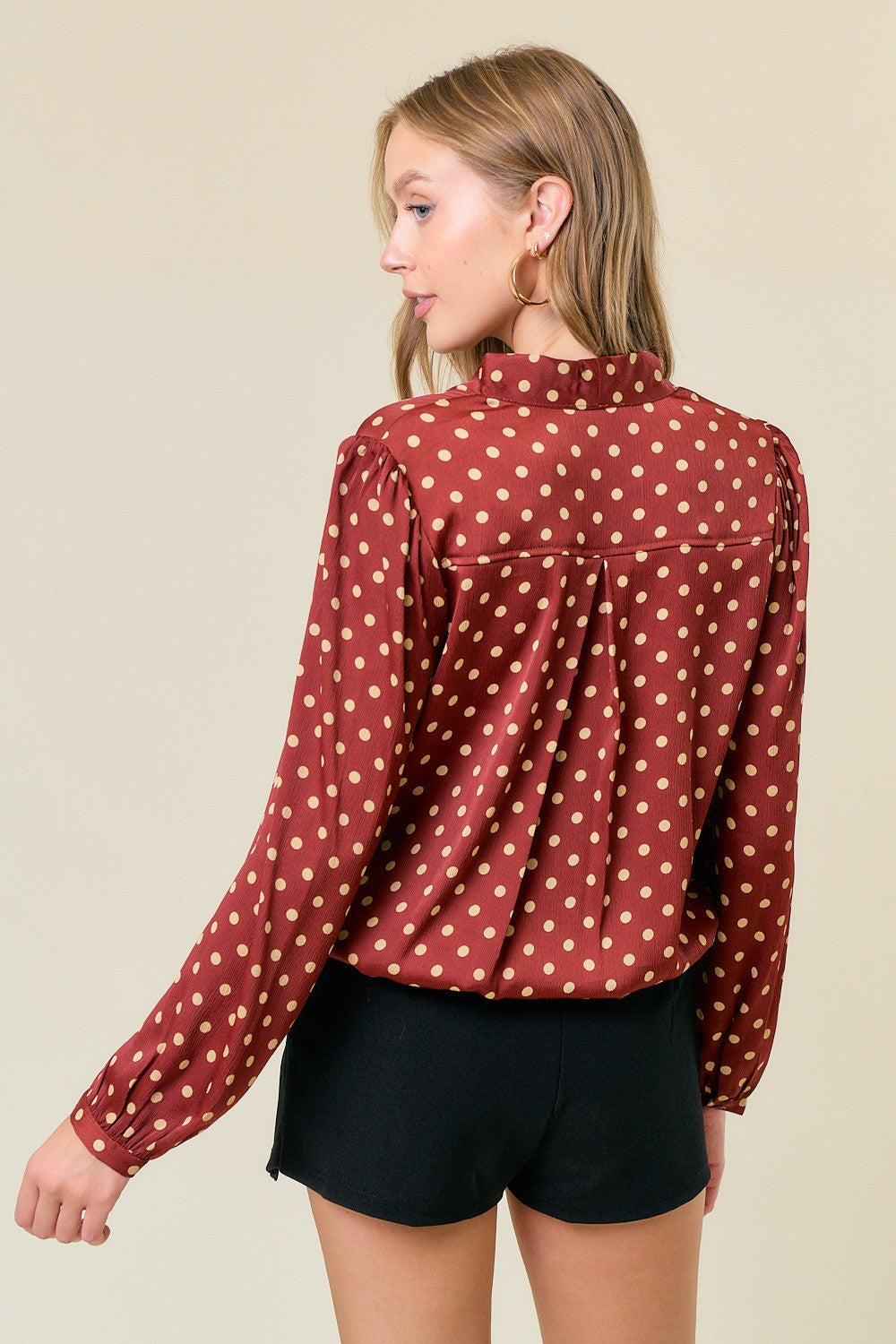 Polka Dot Crossover Top