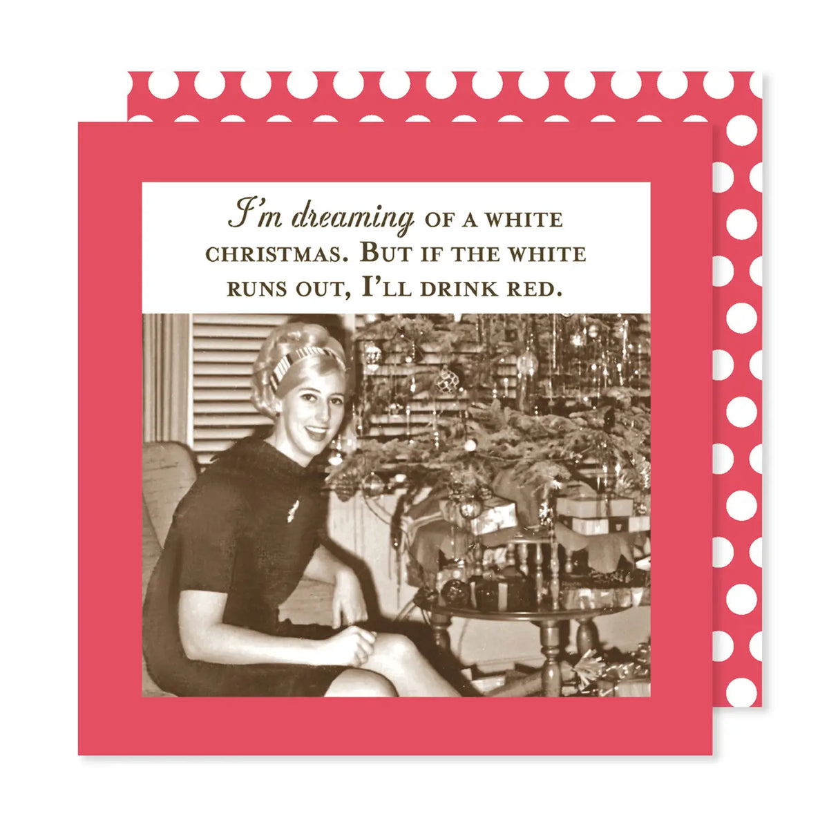 Dreaming of a White Christmas Holiday Napkin