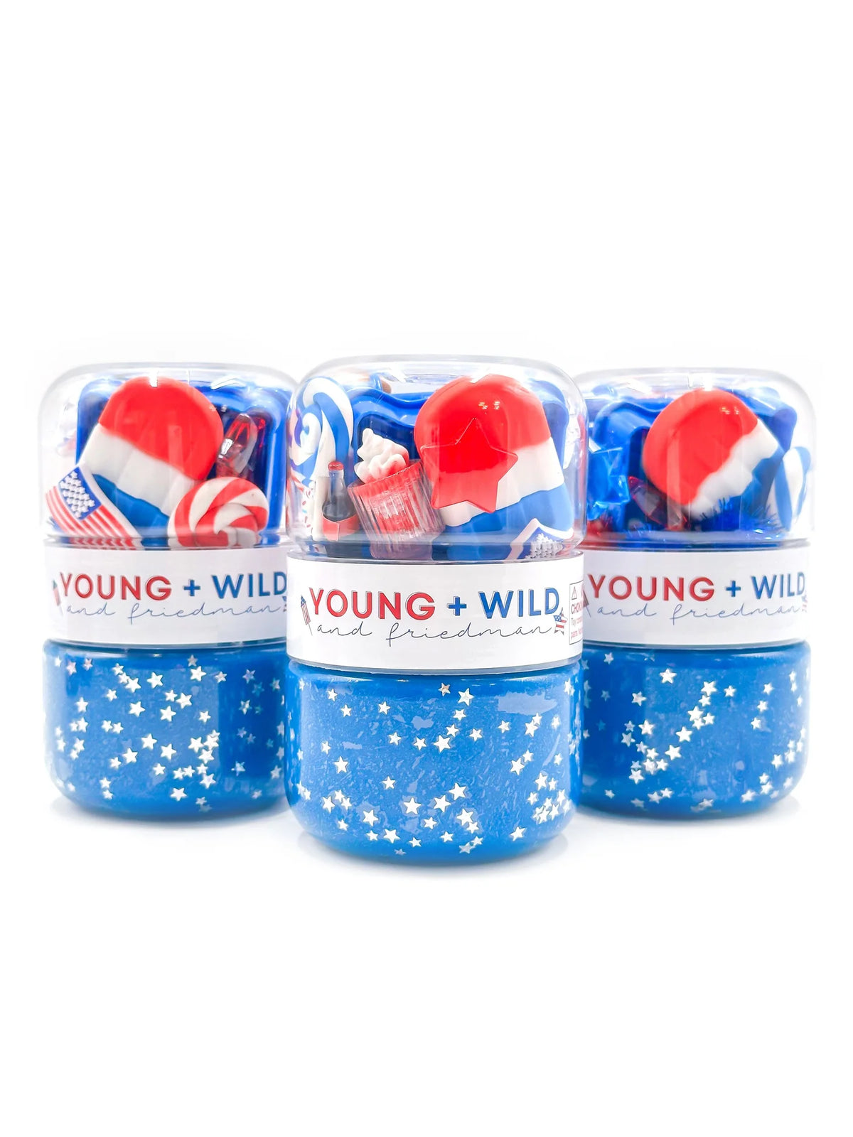 Grab &amp; Go Dough Jar-Fourth of July