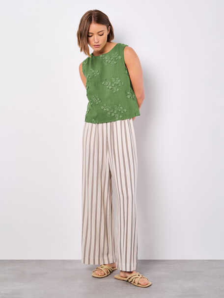 3-D Floral Embroidered Blouse