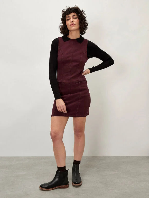 Coloured Denim Shift Dress
