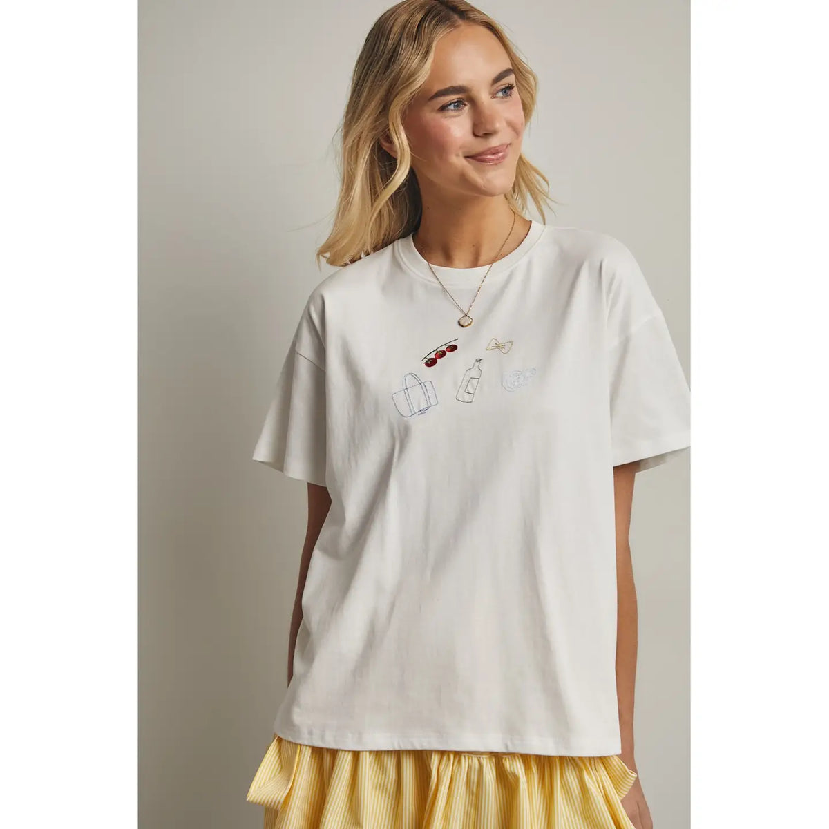Farmers Market Embroidered Tee