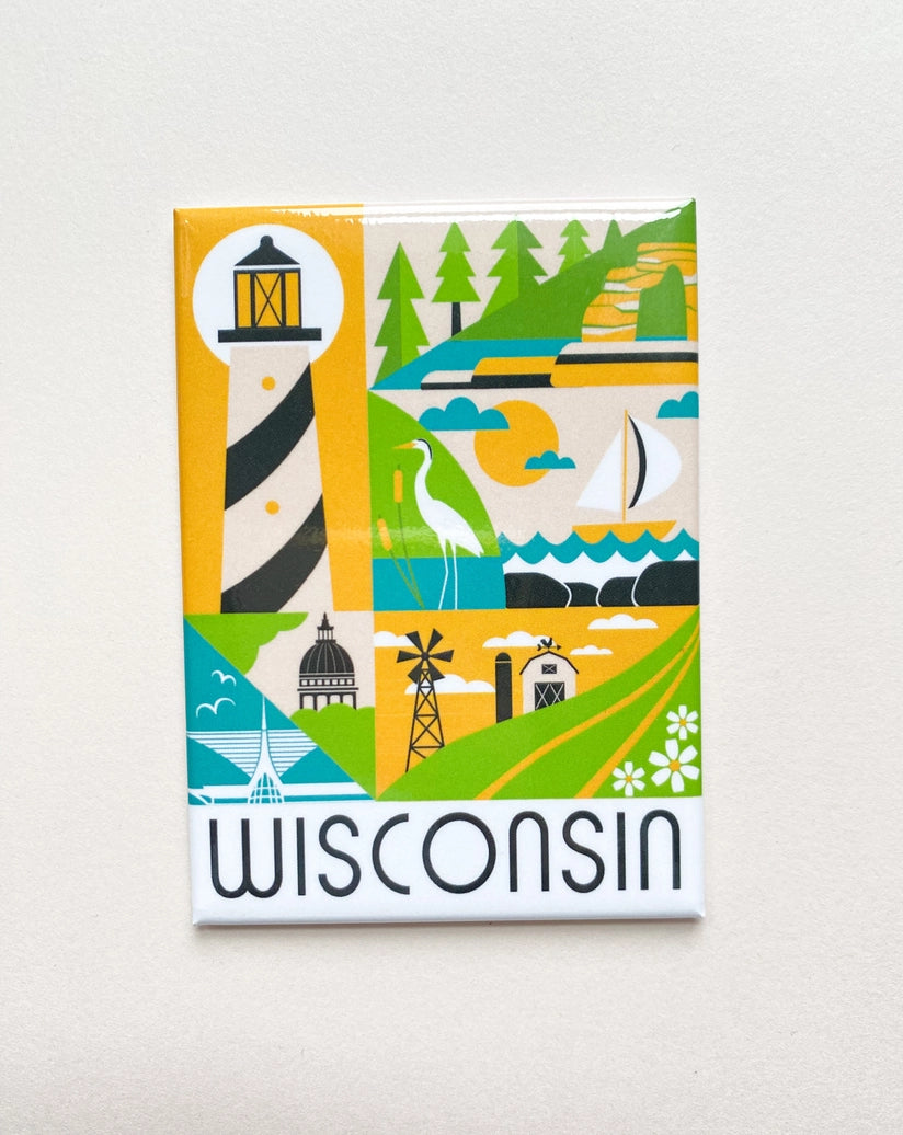 WI Scenes Souvenir Magnet