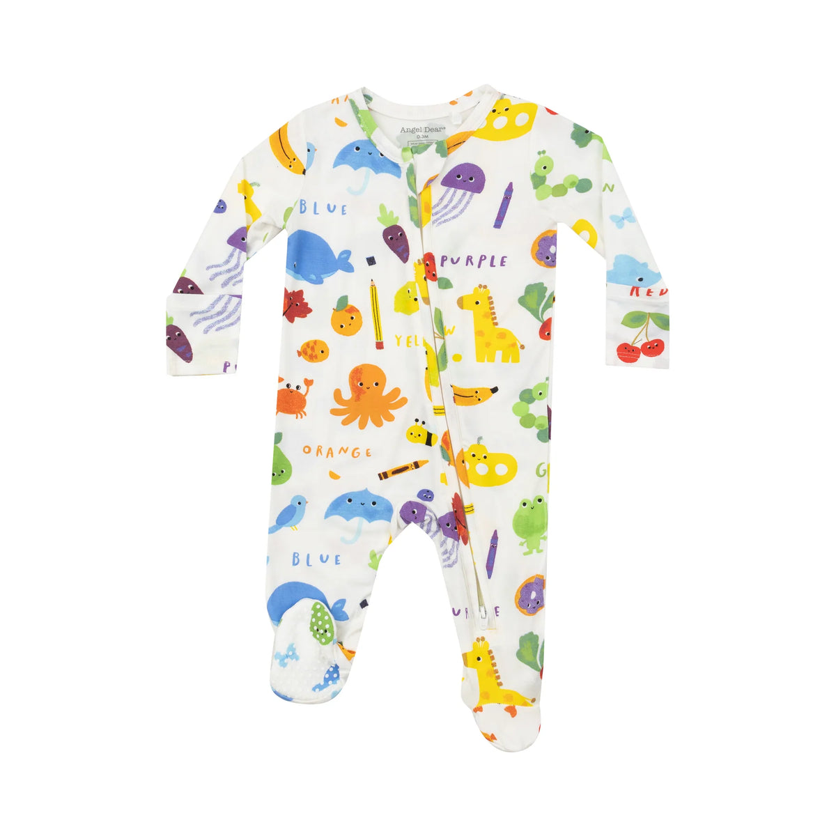 Learning Colors 2 Way Zipper Footie