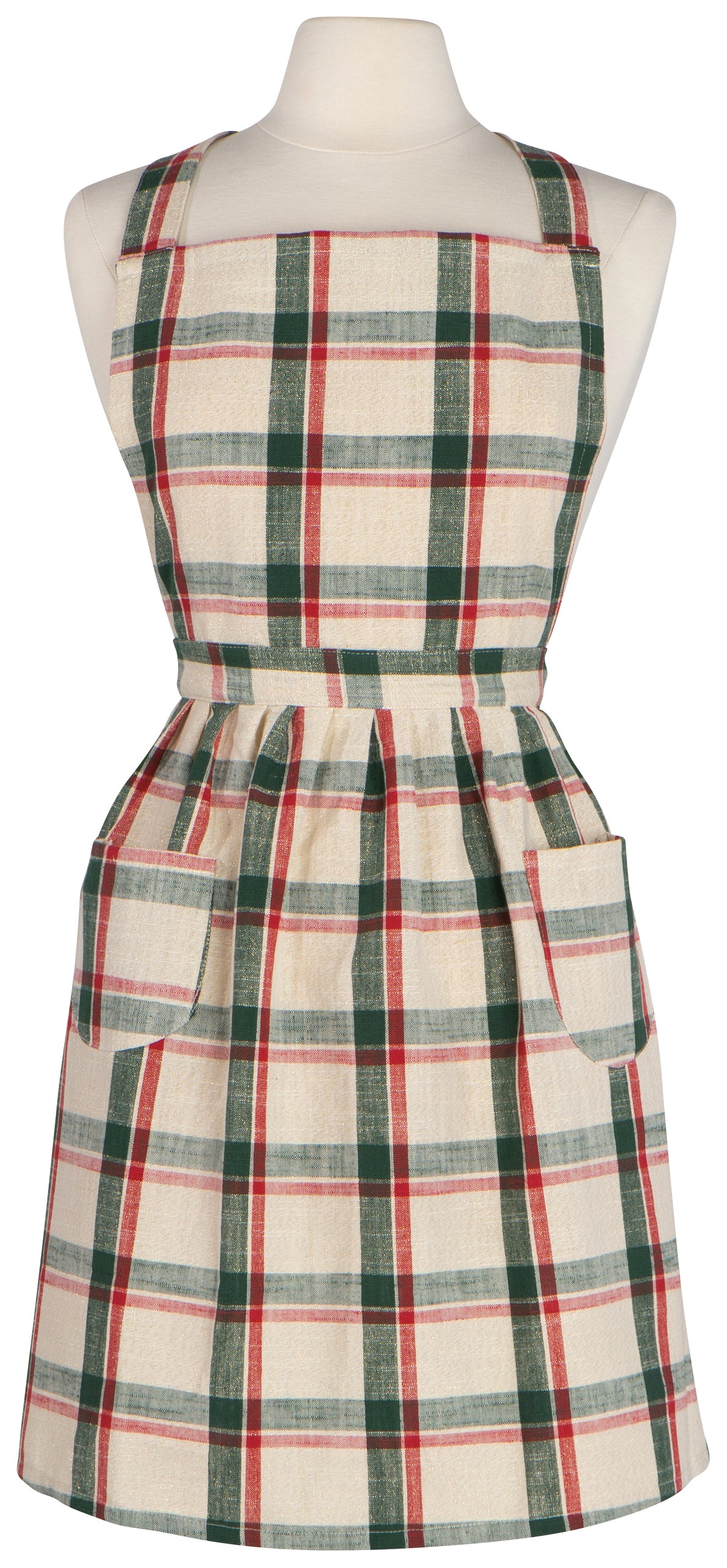 Noel Plaid Classic Christmas Apron