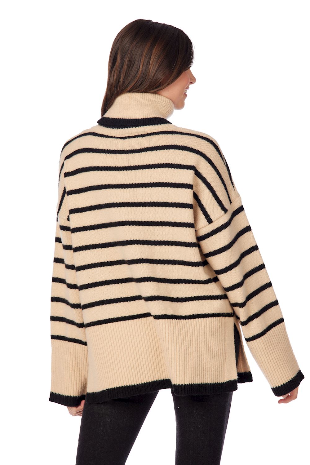 Tan Dunn Striped Sweater