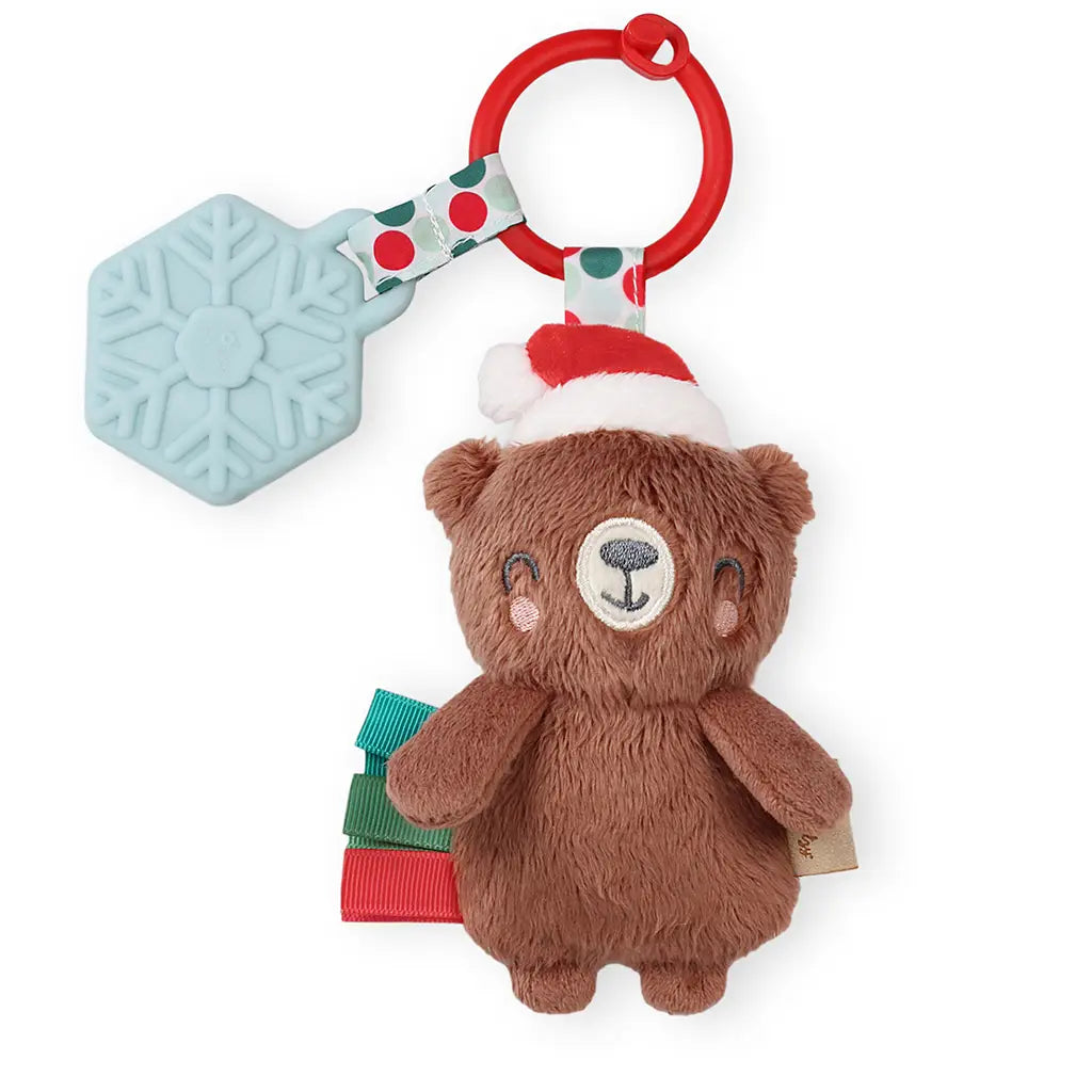 Holiday Itzy Pal™ Plush + Teether Bear