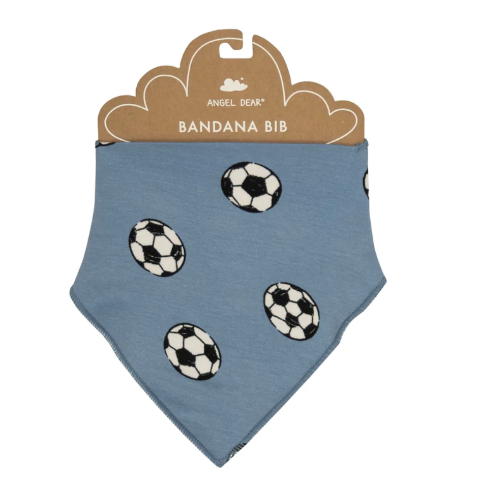 SPORTS-Soccer Blue Bandana Bib