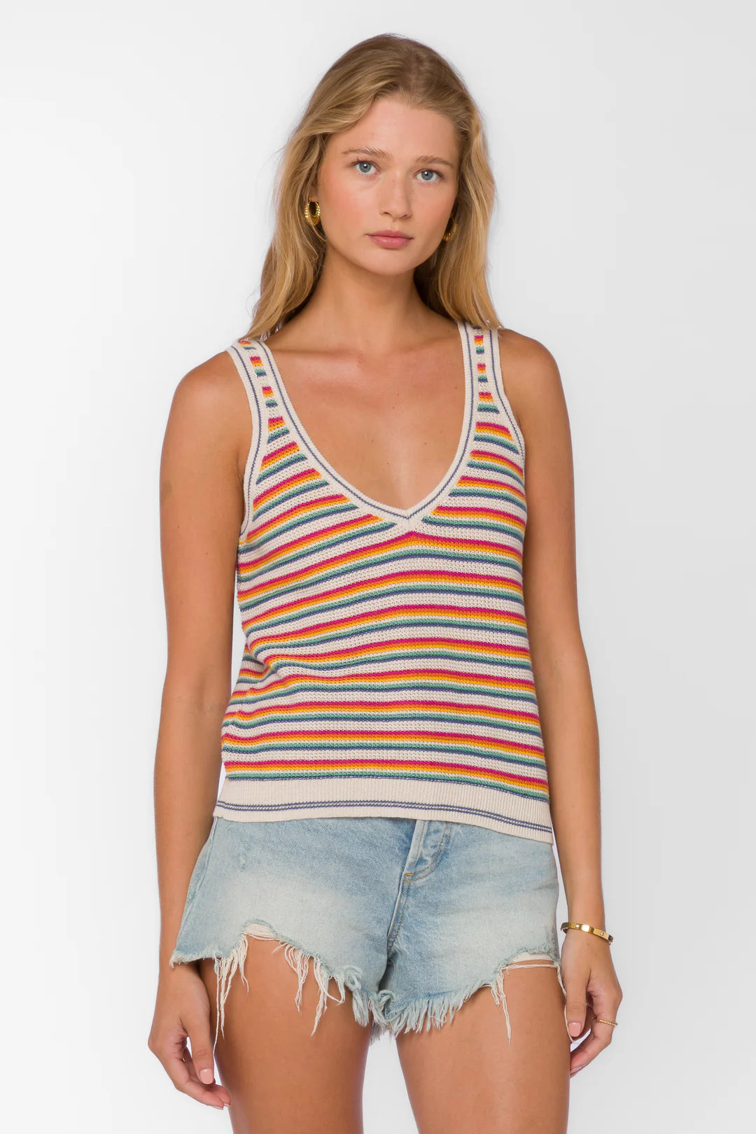 Nadia Stripe Sweater Tank