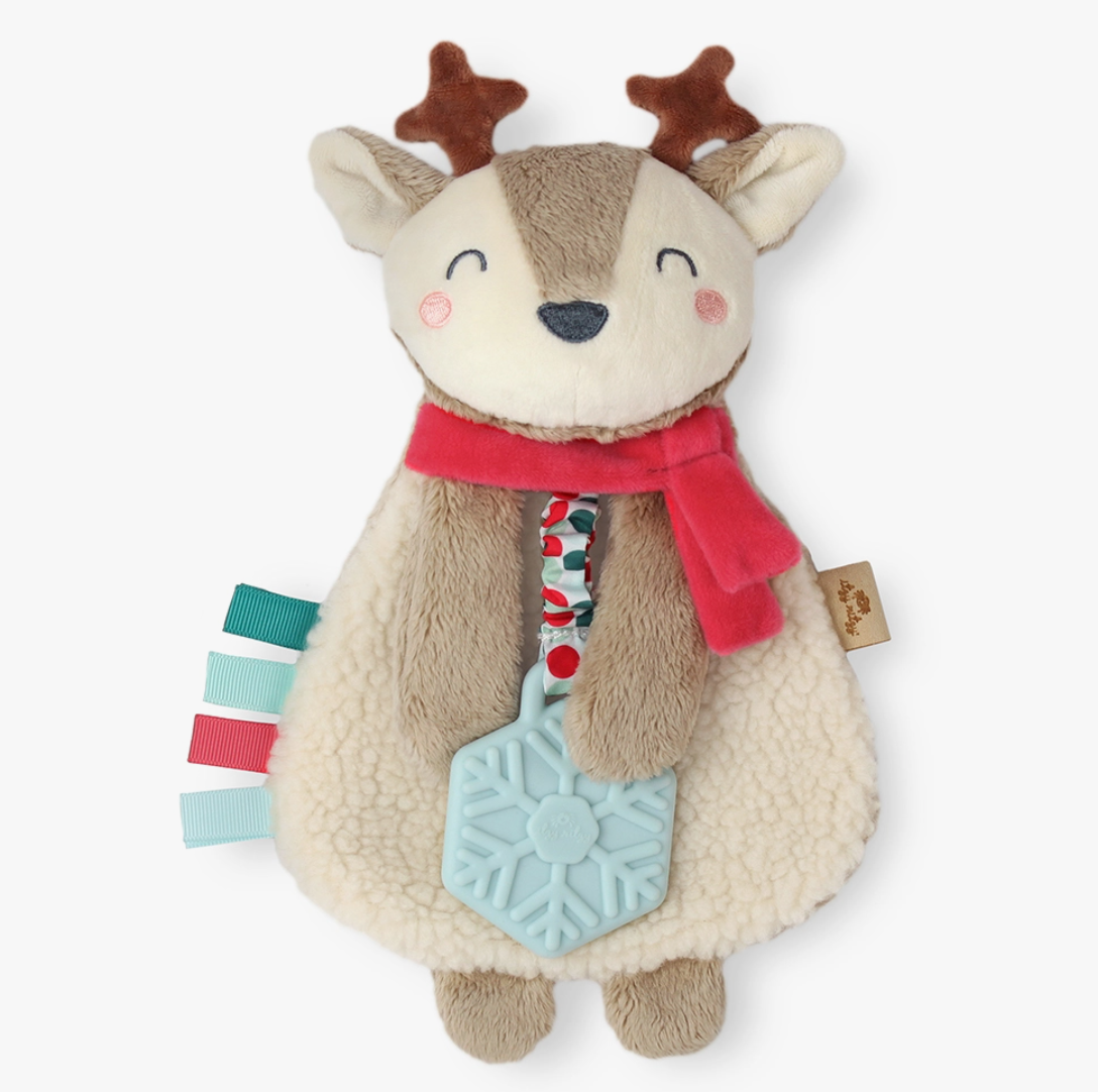 Holiday Itzy Lovey Plush &amp; Teether Toy Reindeer