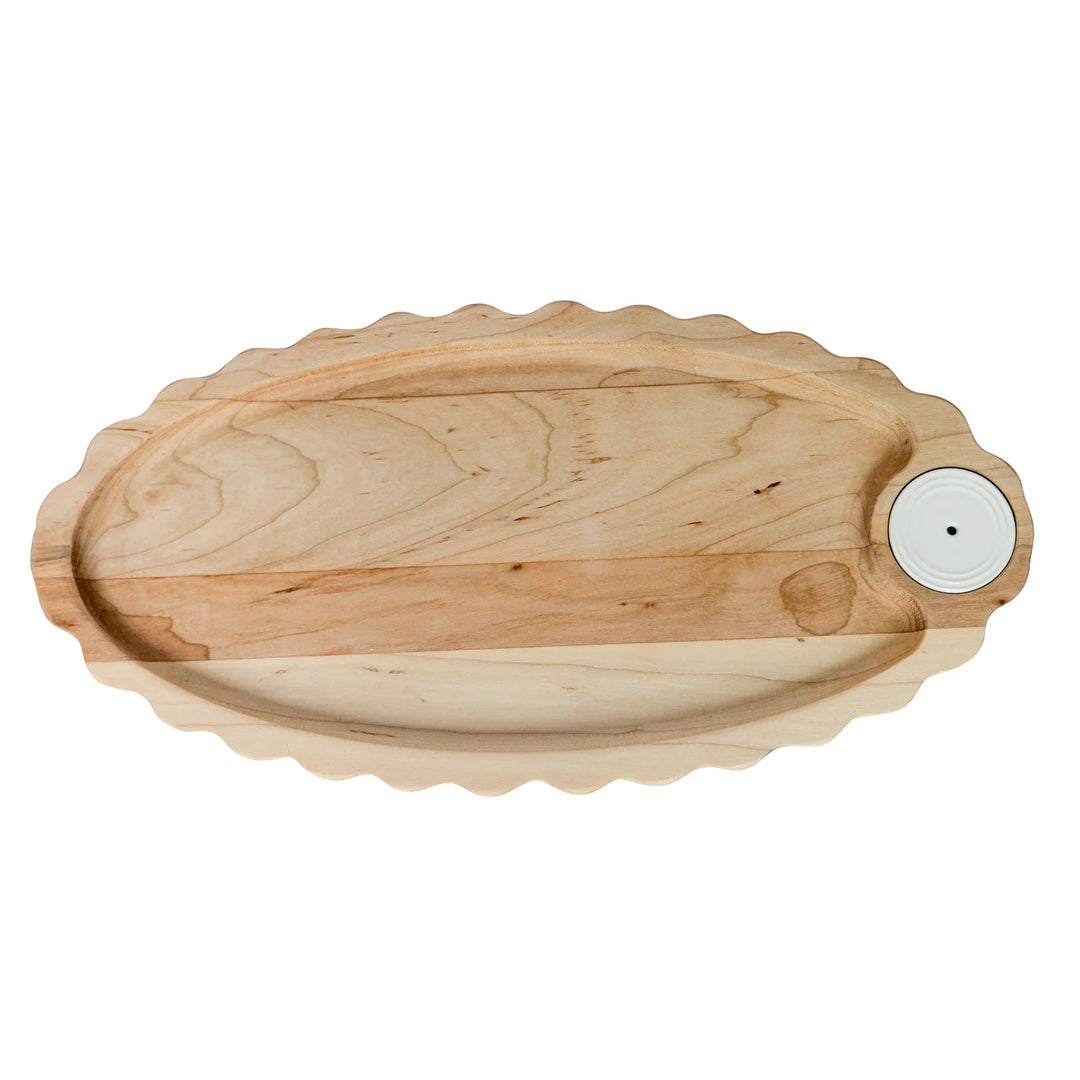 Scalloped Anniversary Tray