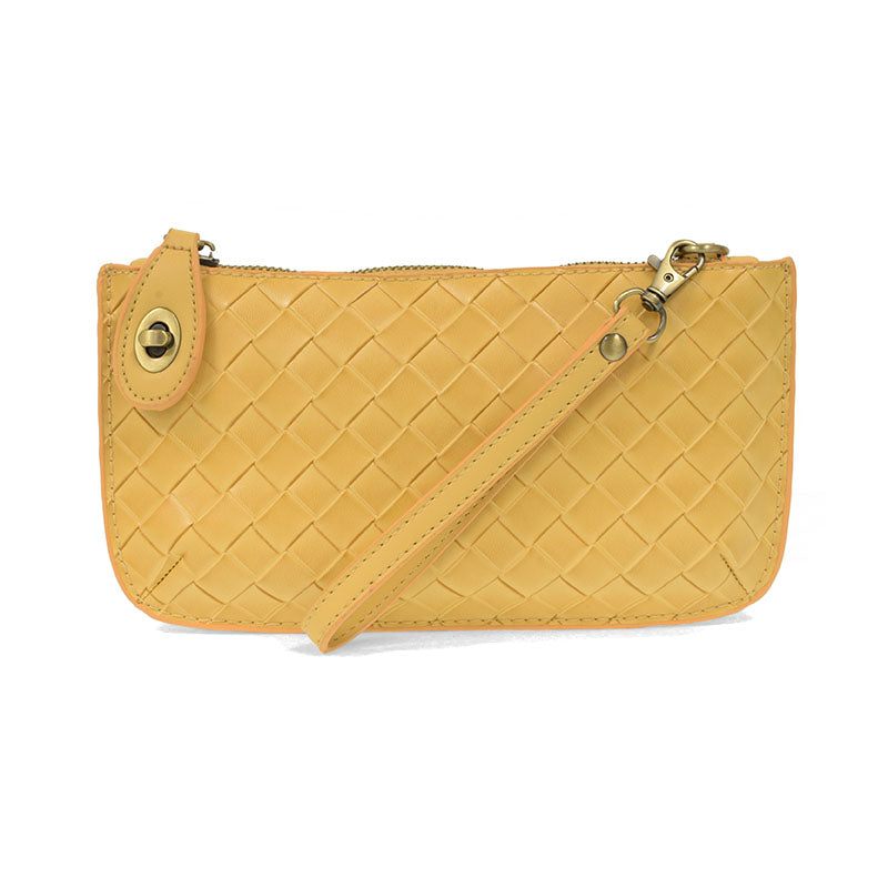 Woven Mini Crossbody Wristlet Clutch