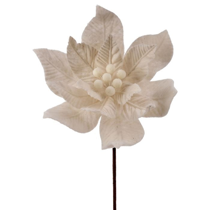 24&quot; Poinsettia Felt Stem