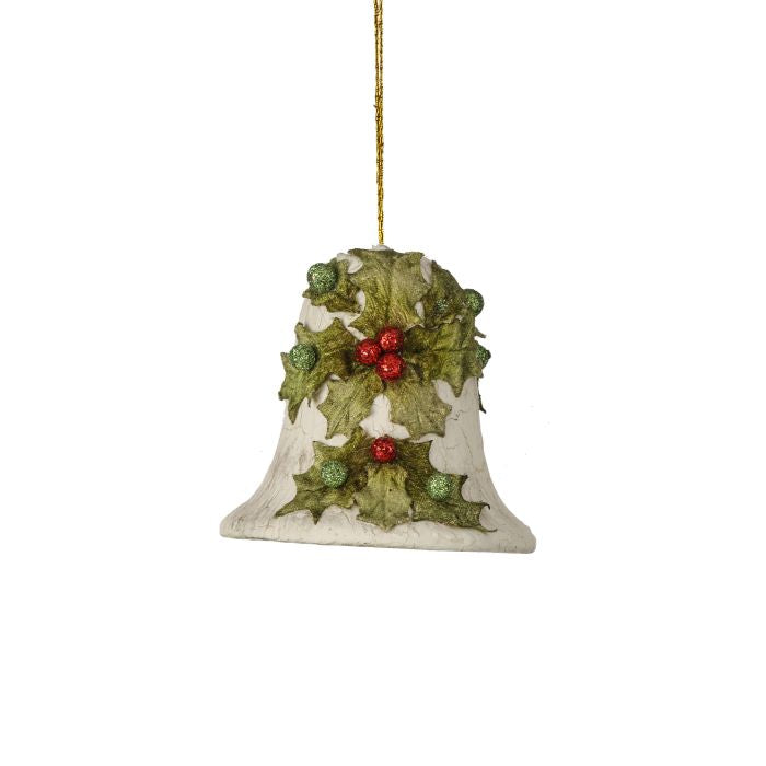 Holly Bell Ornament