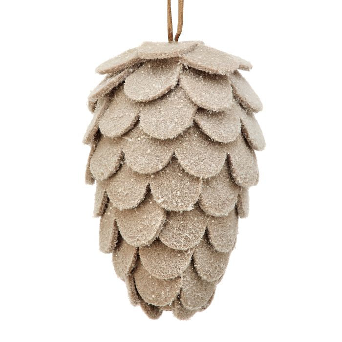 5.5" Felt Pinecone Ornament