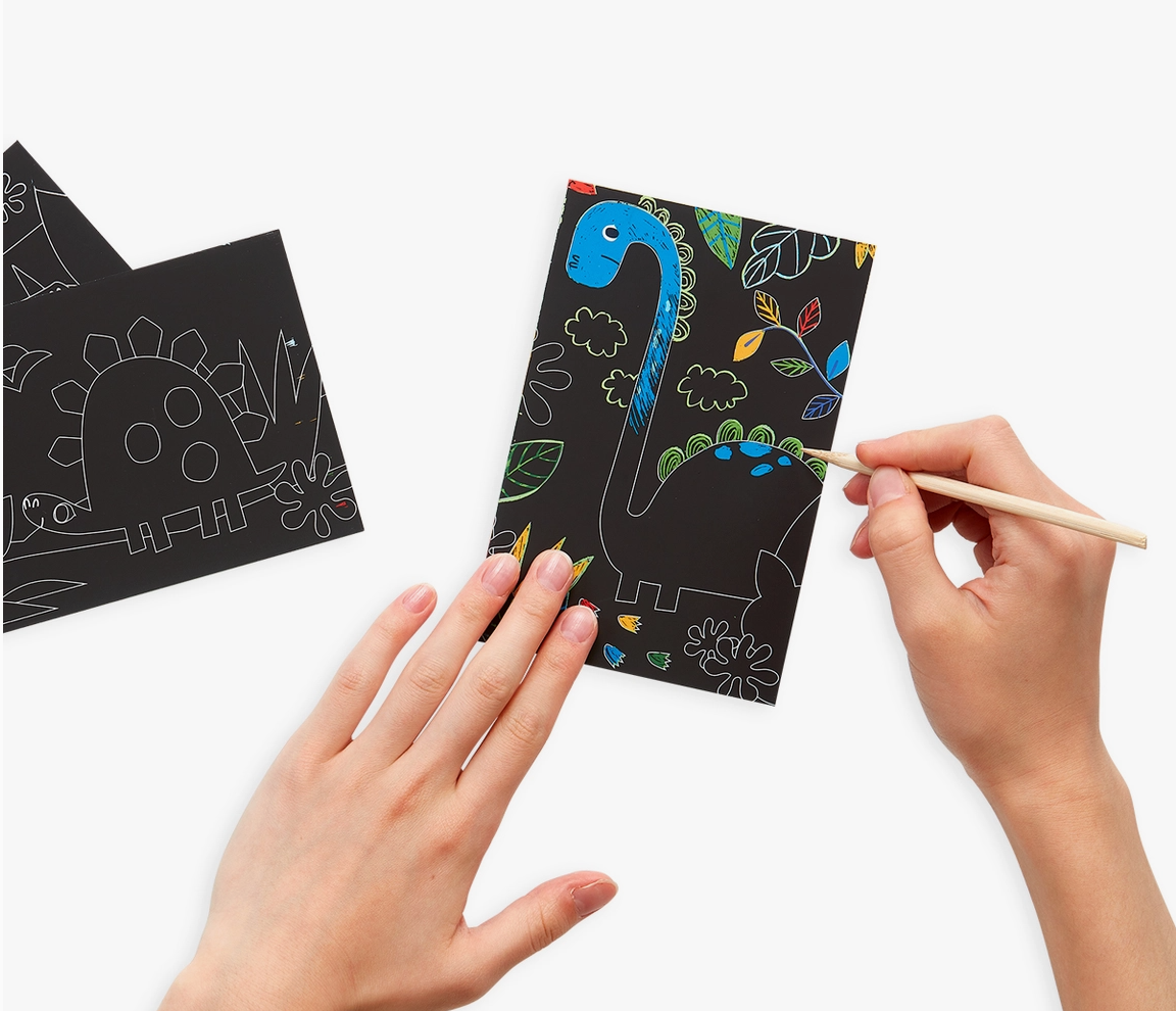Mini Scratch &amp; Scribble Art Kit:Dino Days