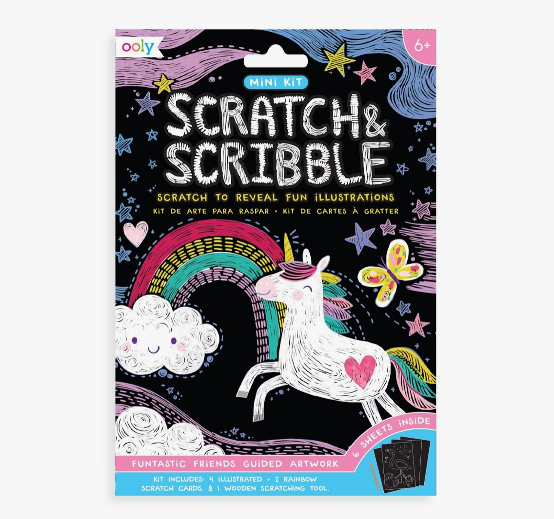 Mini Scratch &amp; Scribble Art Kit:Funtastic Friends