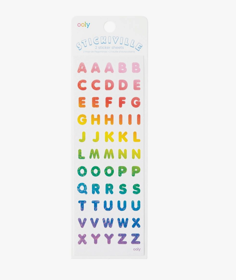 Stickiville Rainbow Letters