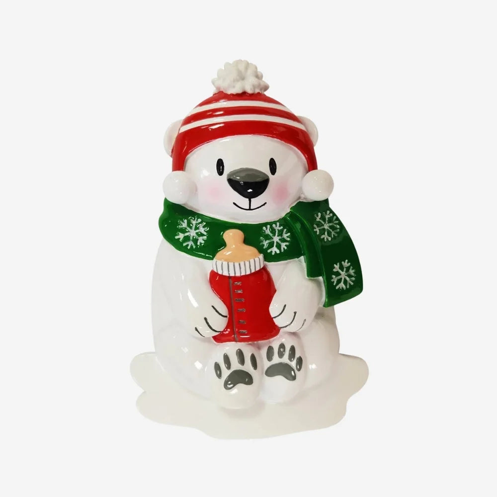 Baby Polar Bear Personalized Ornament
