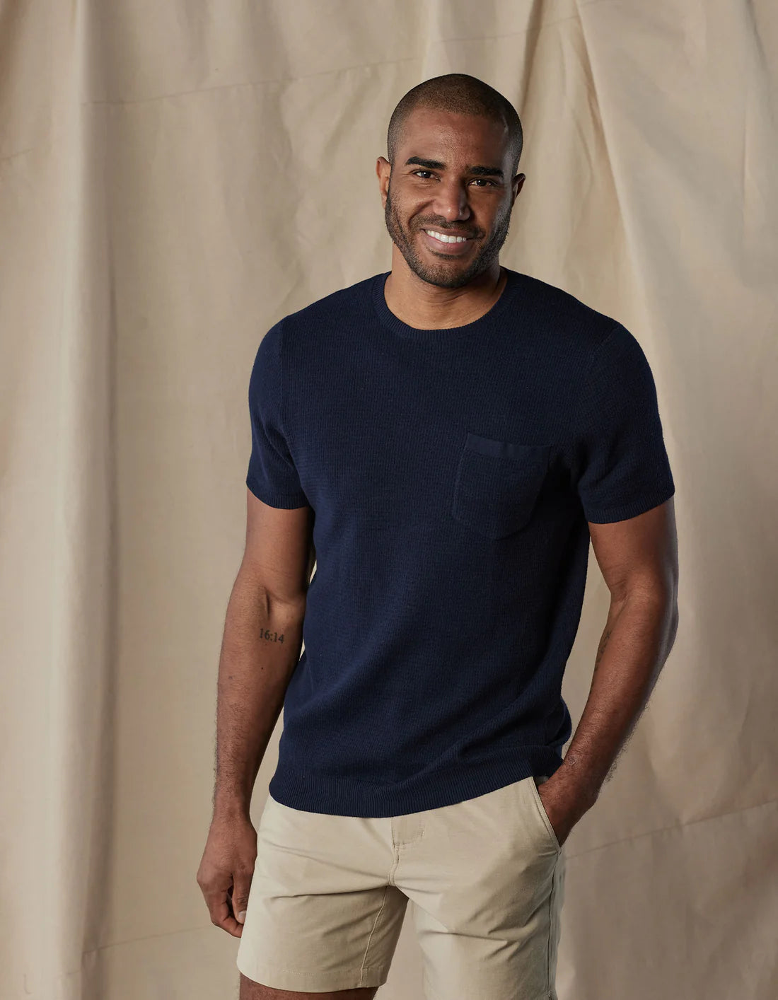 Waffle Knit Sweater Tee