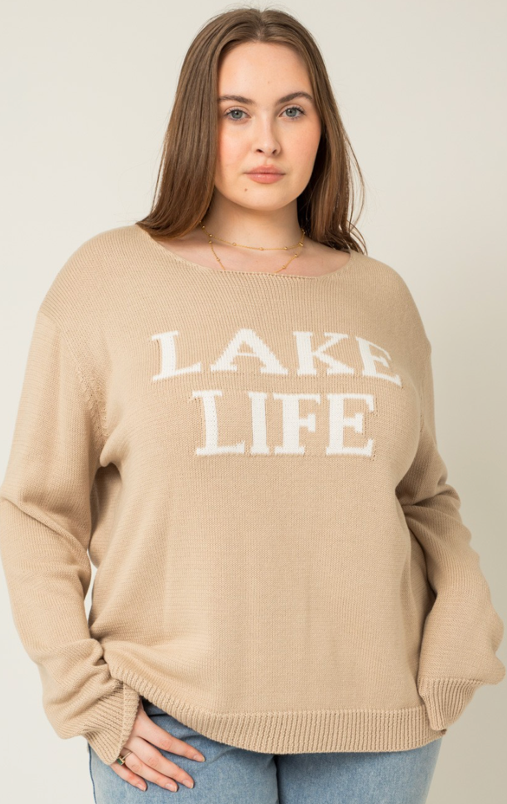 Lake Life Sweater- Plus