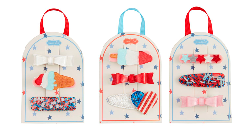 Patriotic Hair Clip Sets