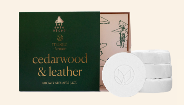 Cedarwood &amp; Leather Shower Steamers