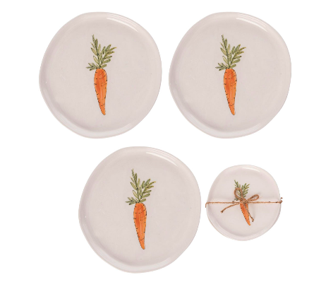 Dol Carrot Tidbit Plates