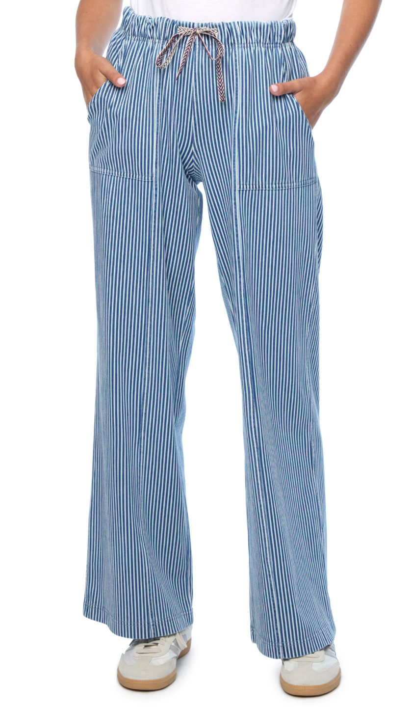 Trianna Lounge Striped Cargo Pant