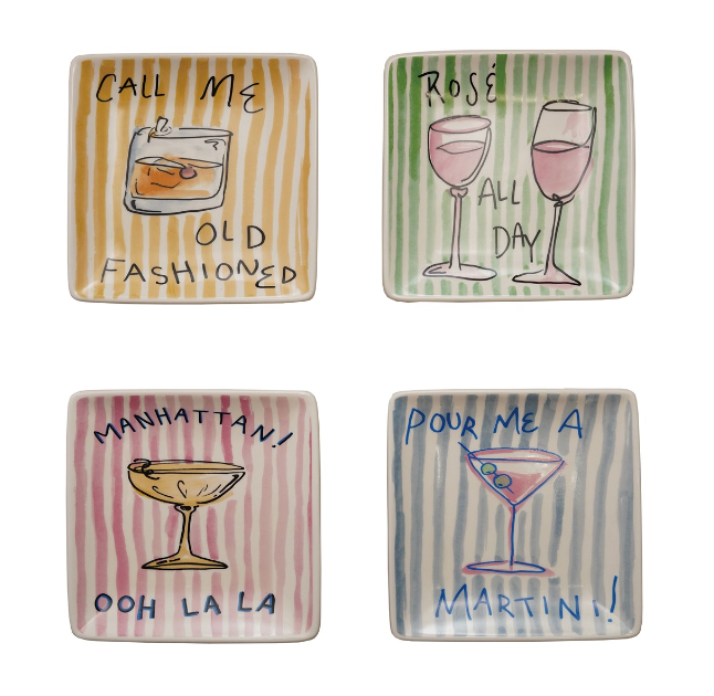Stoneware Cocktail Plate