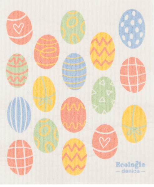 Easter Eggs Swedish Dishcloth