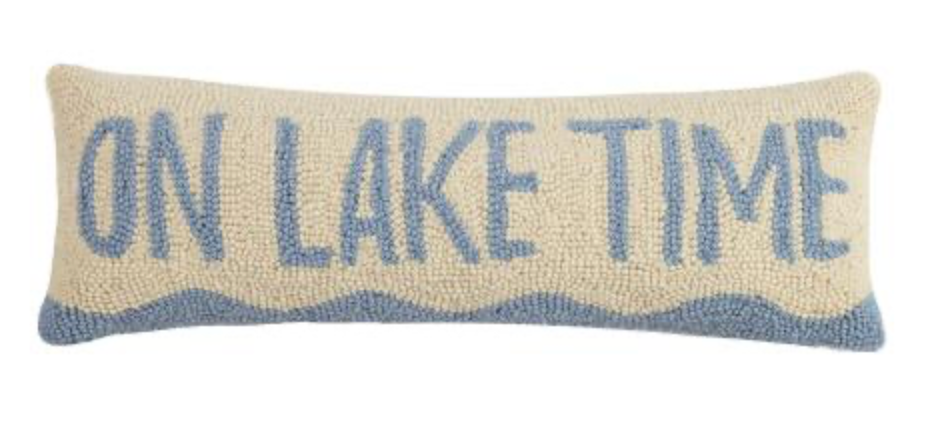 On Lake Time Pillow