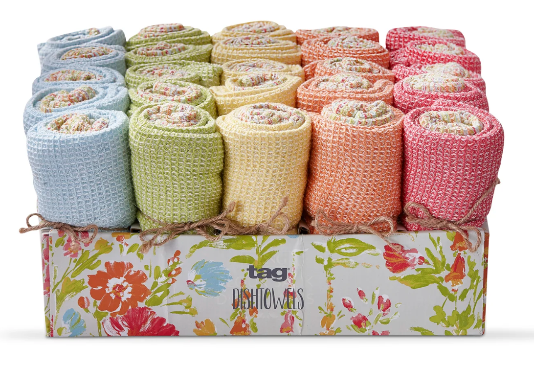 Bloom &amp; Blossom Waffle Weave Dishtowel