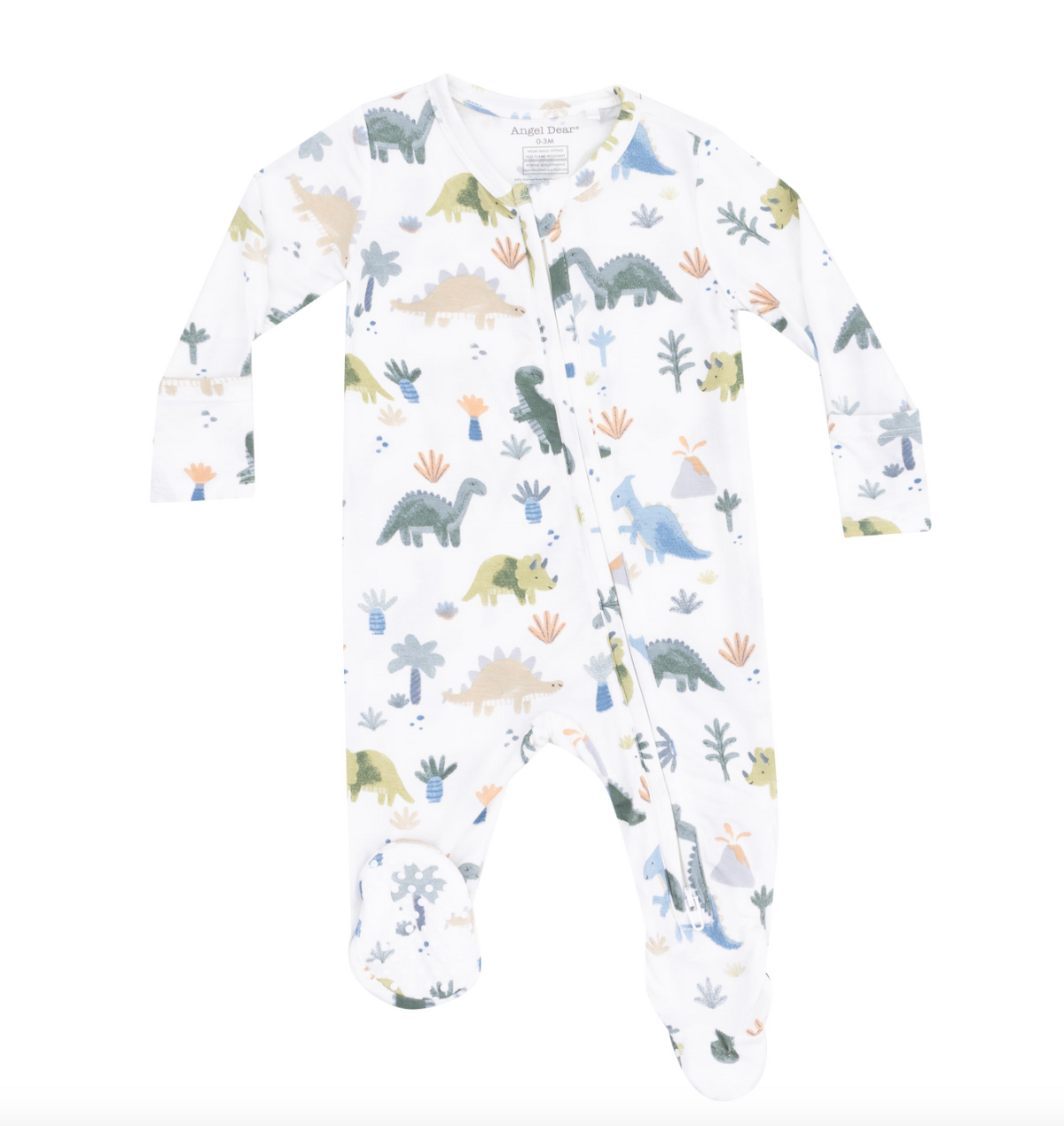 Soft Dinos 2 Way Zipper Footie