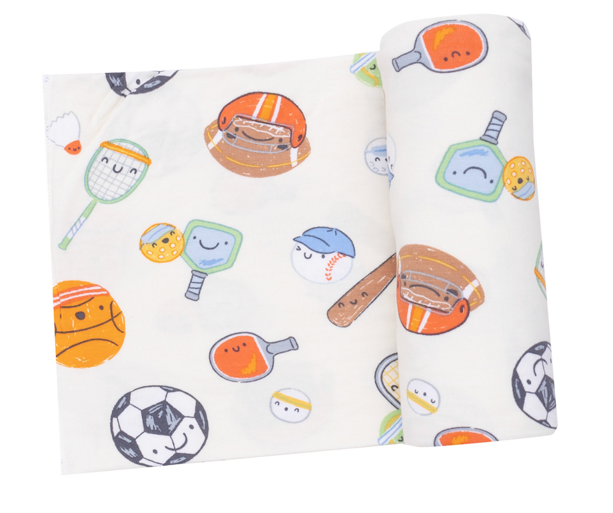 Sports Ball Friends Swaddle Blanket