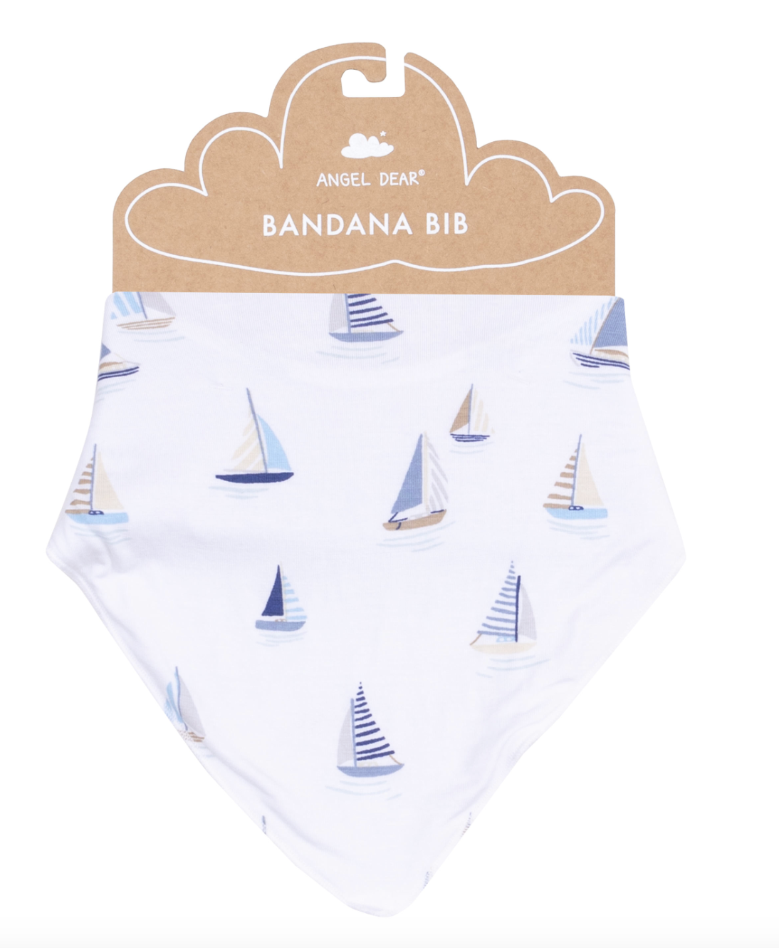 Sailboats Blue Bandana Bib