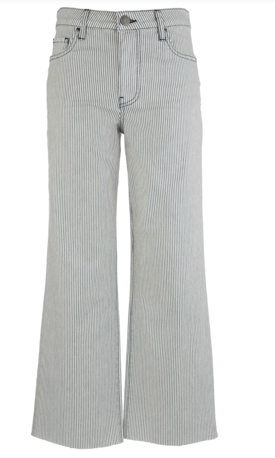 Charlotte High Rise Raw Hem w/ Stripe