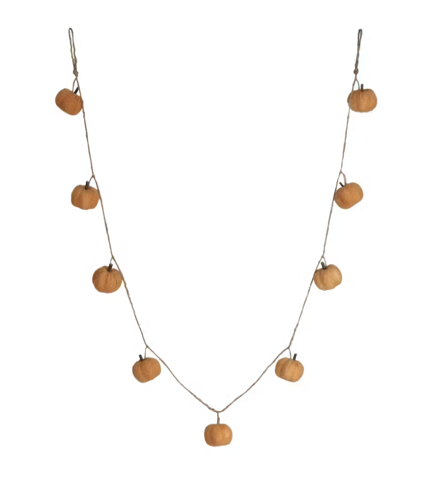 Felt Pumpkin Garland
