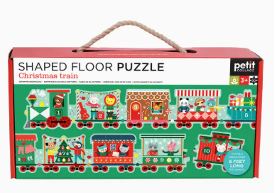 Christmas Train Shaped Floor Puzzle