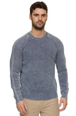 Alamosa Acid Washed Crew Neck Sweater