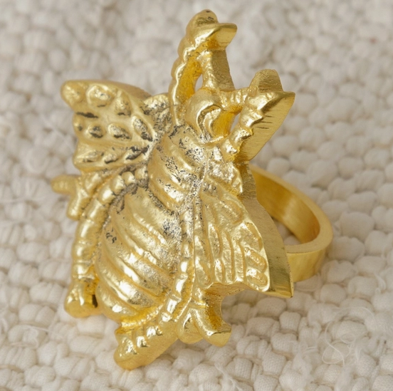 Gold Bee Napkin Ring