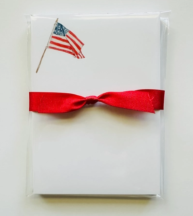 American Flag Watercolor Illustrated Notepad