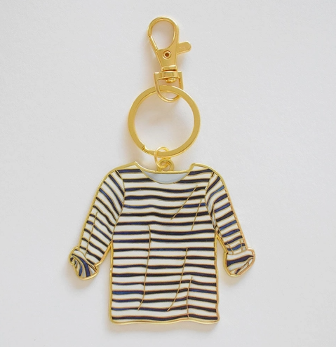 Striped Shirt Bag Charm