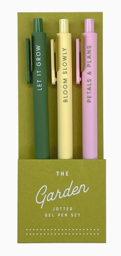 Garden Jotter Gel Pen: Set of 3