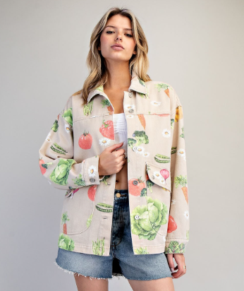 Mineral Washed Garden Jacket