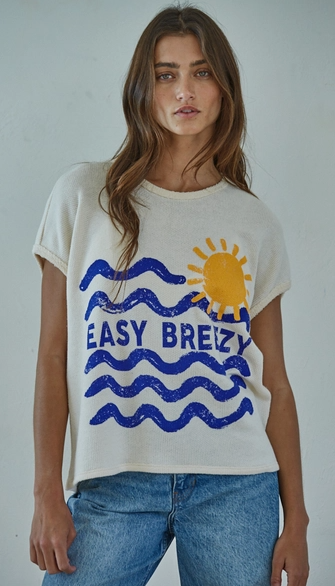 Easy Breezy Graphic Sweater