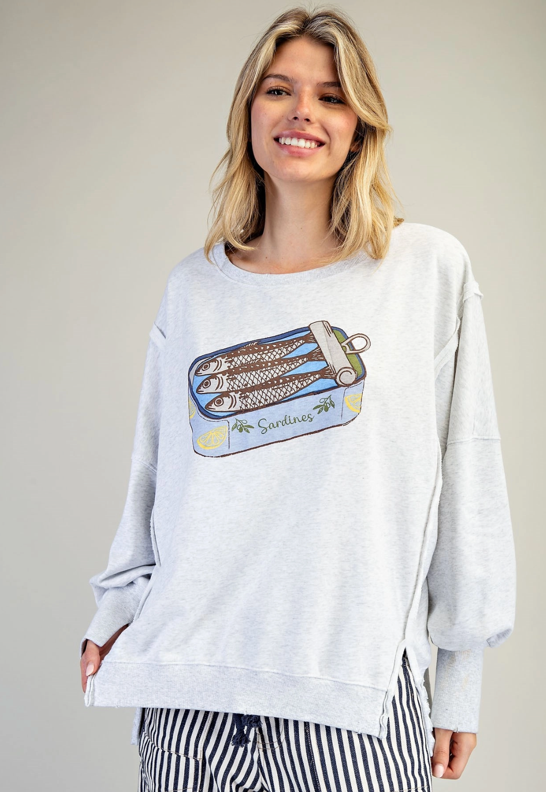 Sardines Graphic Pullover